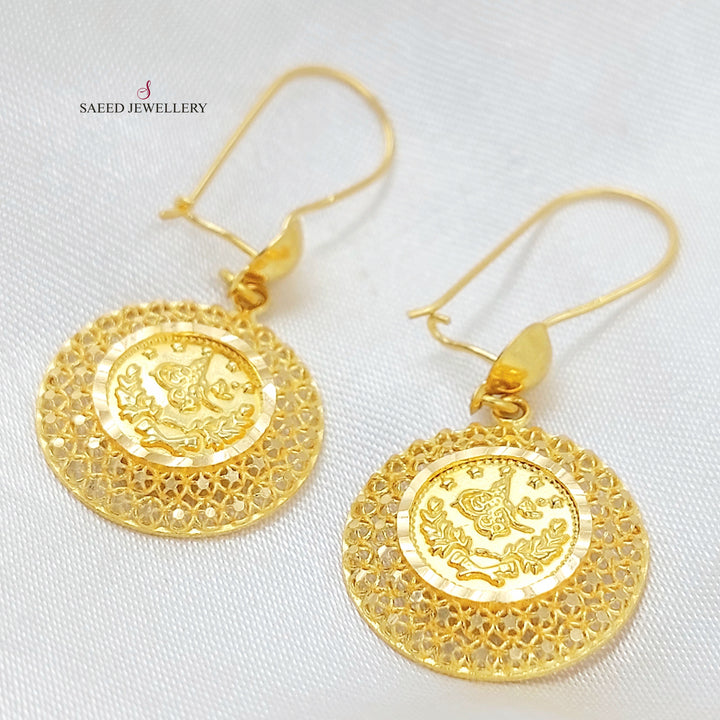 21K حلق شنكل رشادي-مجوهرات الشيخ سعيد-Saeed Jewelry 
