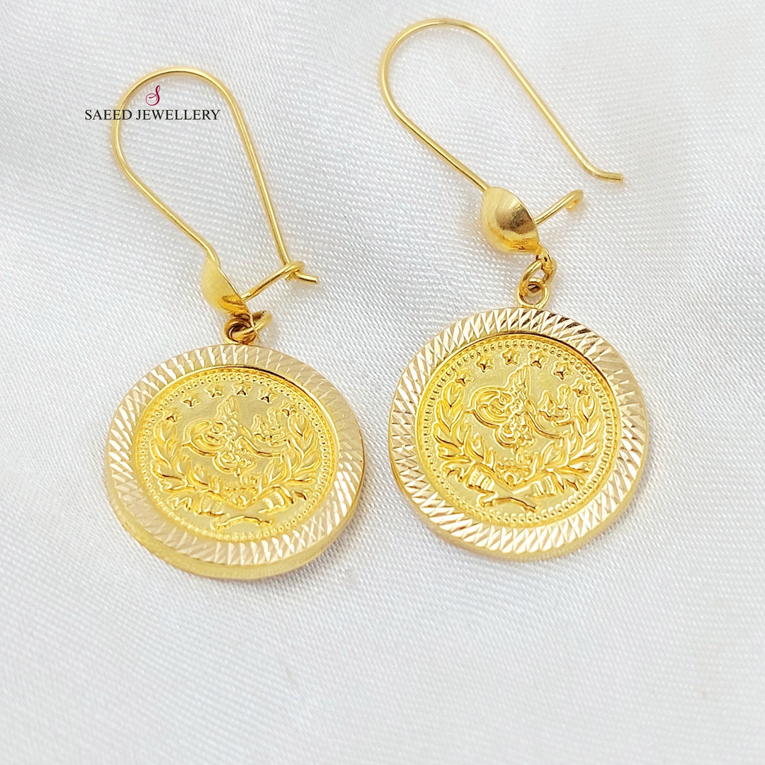 21K حلق شنكل رشادي-مجوهرات الشيخ سعيد-Saeed Jewelry 