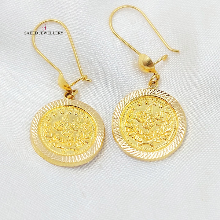 21K حلق شنكل رشادي-مجوهرات الشيخ سعيد-Saeed Jewelry 