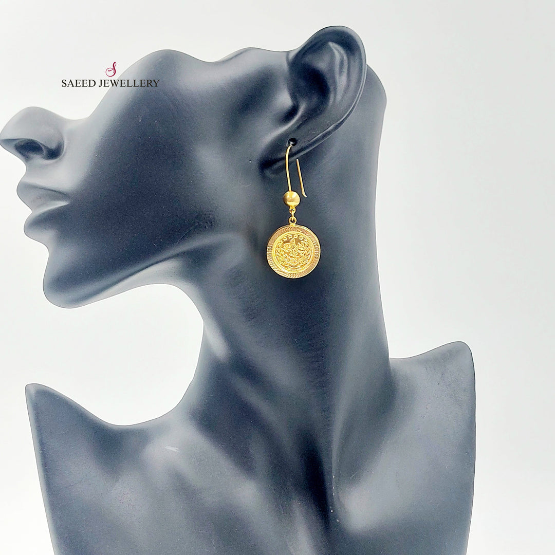 21K حلق شنكل رشادي-مجوهرات الشيخ سعيد-Saeed Jewelry 