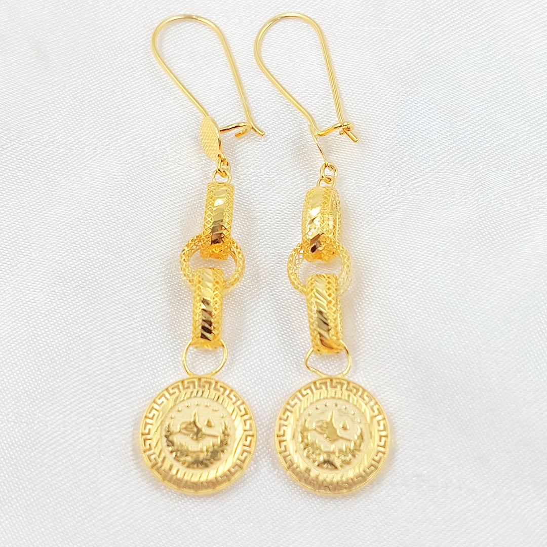 21K حلق شنكل رشادي-مجوهرات الشيخ سعيد-Saeed Jewelry 