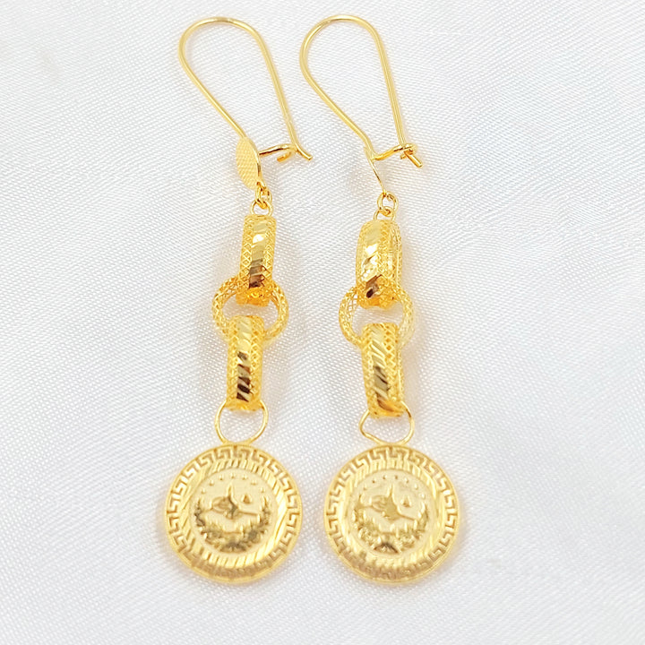 21K حلق شنكل رشادي-مجوهرات الشيخ سعيد-Saeed Jewelry 