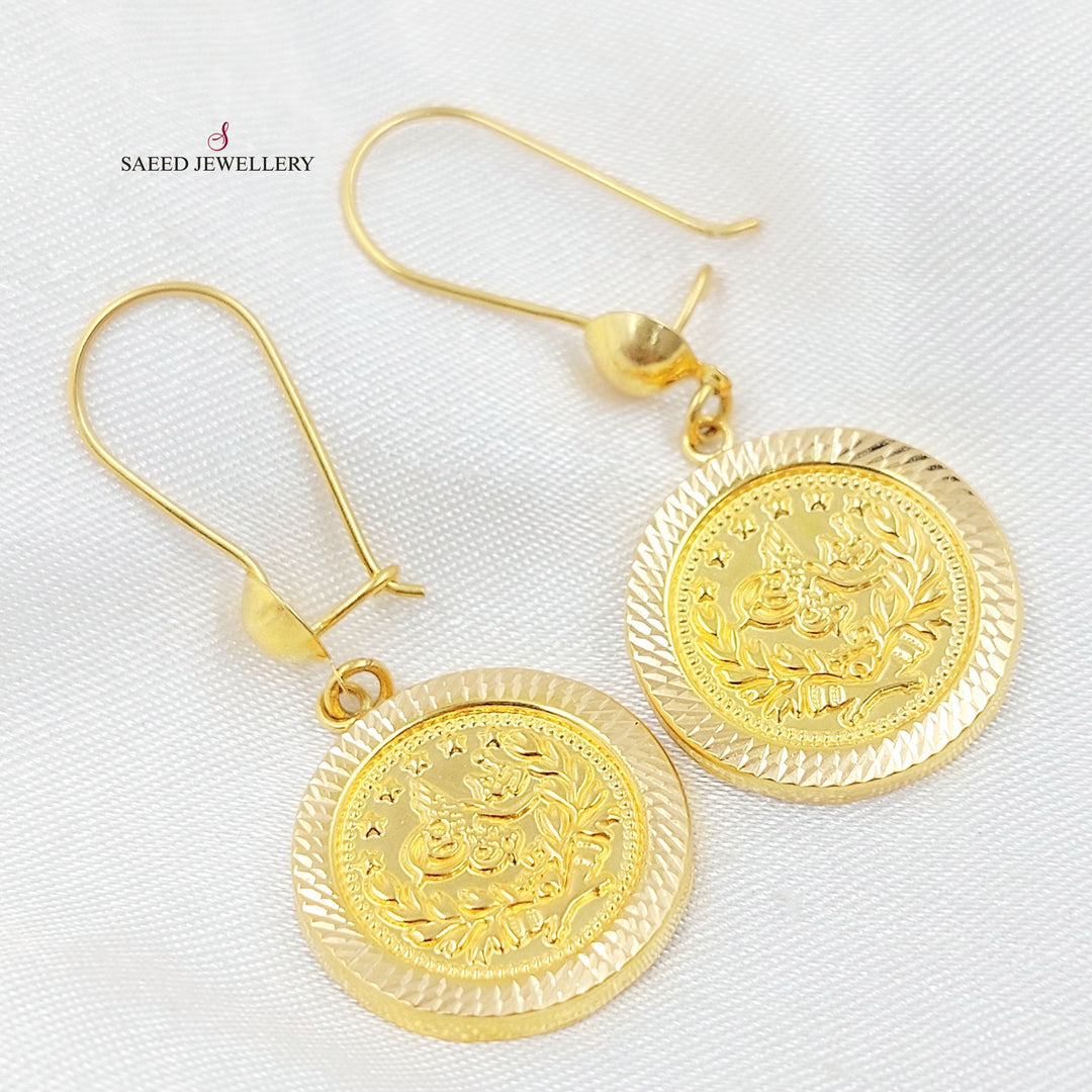21K حلق شنكل رشادي-مجوهرات الشيخ سعيد-Saeed Jewelry 