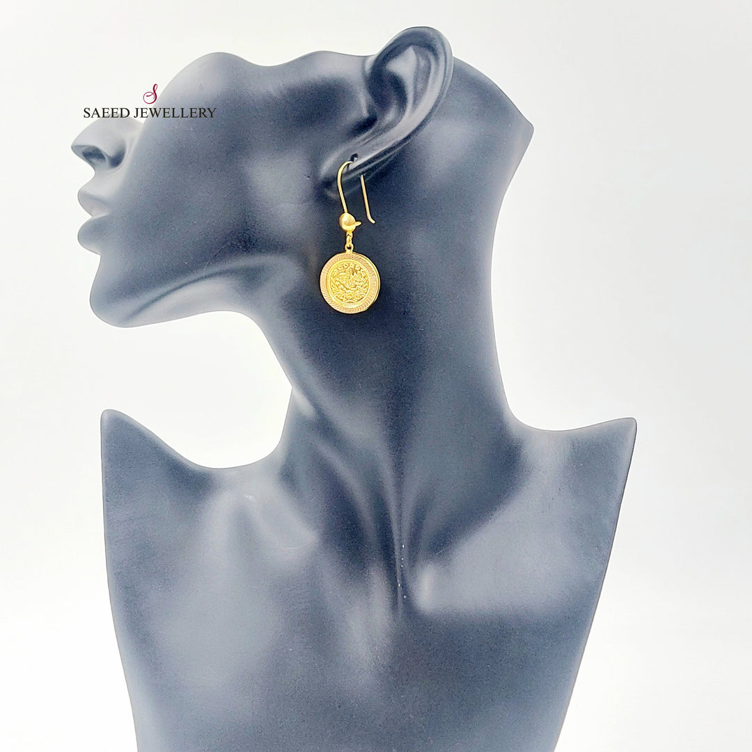 21K حلق شنكل رشادي-مجوهرات الشيخ سعيد-Saeed Jewelry 