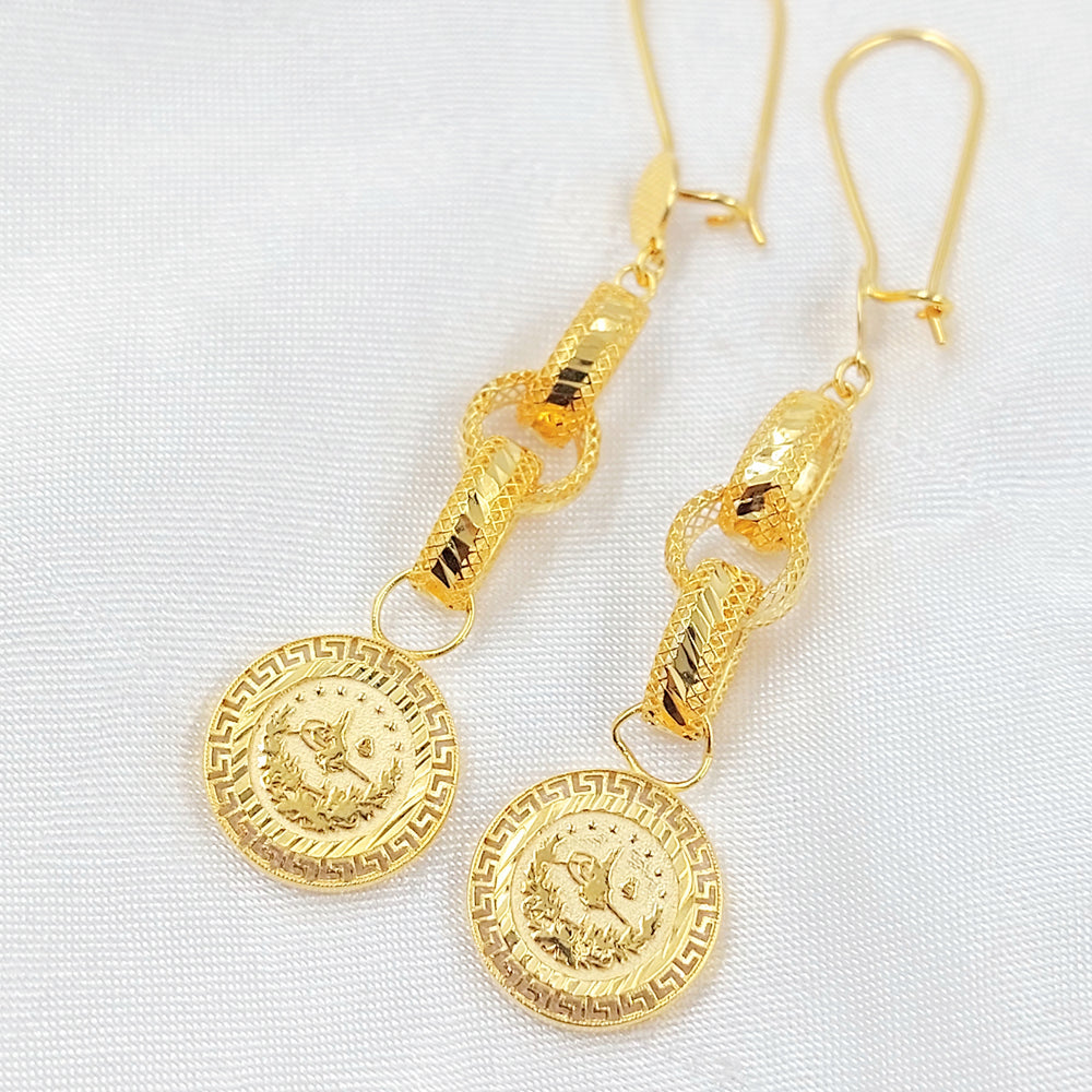 21K حلق شنكل رشادي-مجوهرات الشيخ سعيد-Saeed Jewelry 