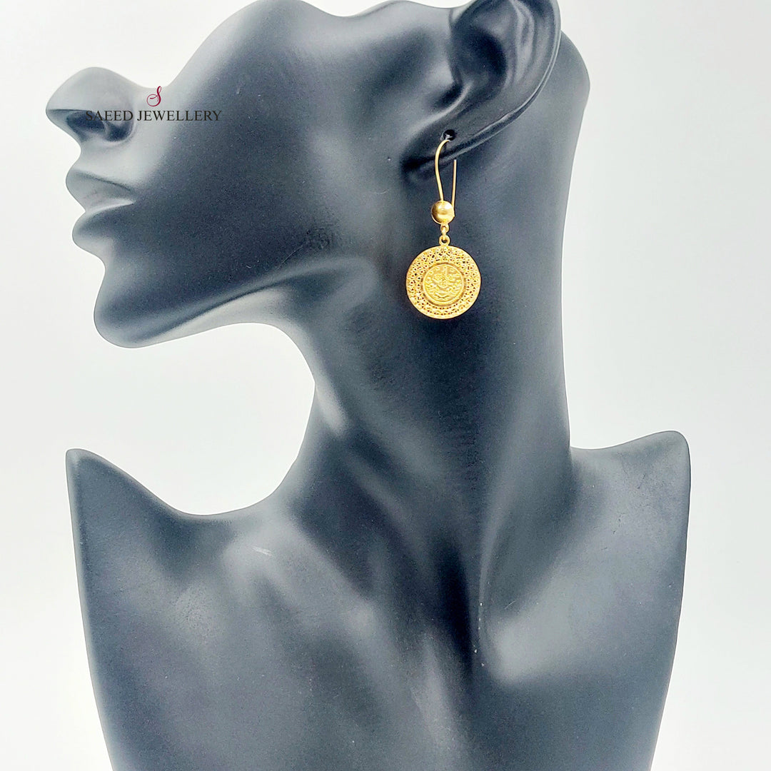21K حلق شنكل رشادي-مجوهرات الشيخ سعيد-Saeed Jewelry 