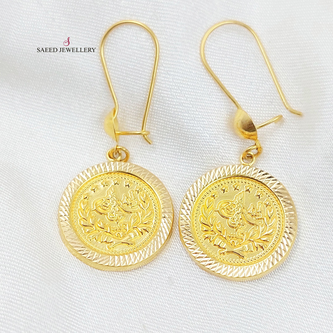 21K حلق شنكل رشادي-مجوهرات الشيخ سعيد-Saeed Jewelry 