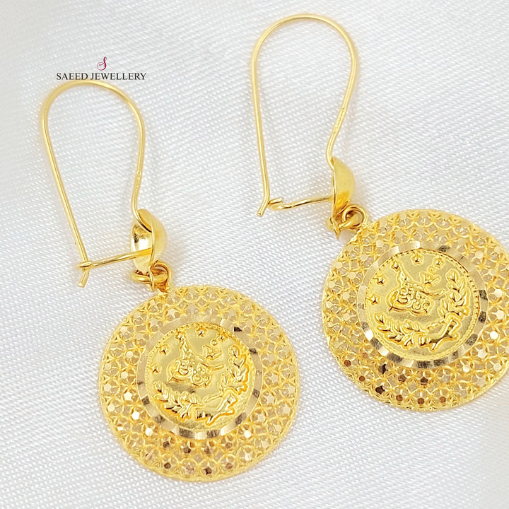 21K حلق شنكل رشادي-مجوهرات الشيخ سعيد-Saeed Jewelry 