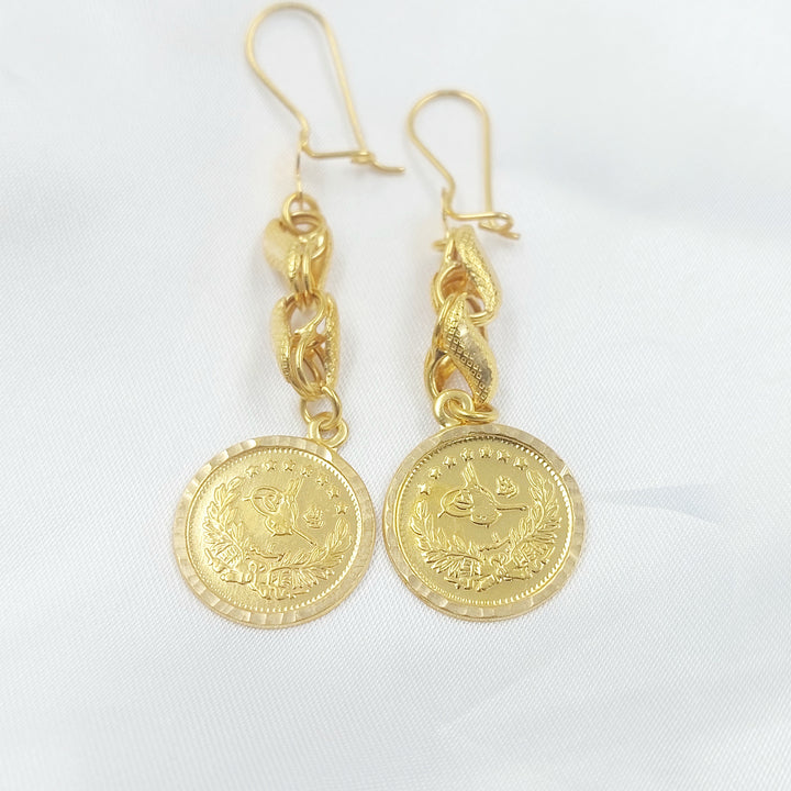 21K حلق شنكل رشادي-مجوهرات الشيخ سعيد-Saeed Jewelry 