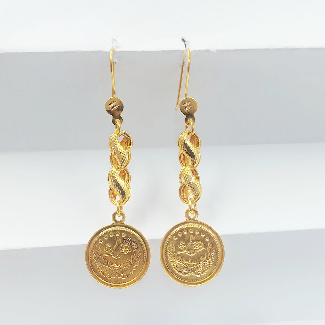 21K حلق شنكل رشادي-مجوهرات الشيخ سعيد-Saeed Jewelry 