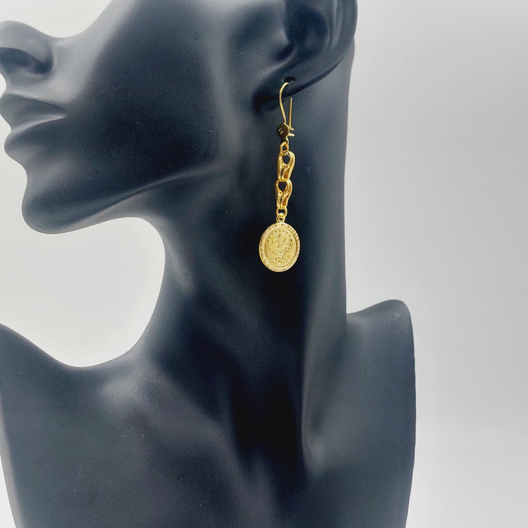 21K حلق شنكل رشادي-مجوهرات الشيخ سعيد-Saeed Jewelry 