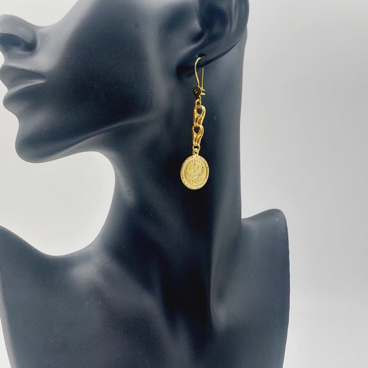 21K حلق شنكل رشادي-مجوهرات الشيخ سعيد-Saeed Jewelry 