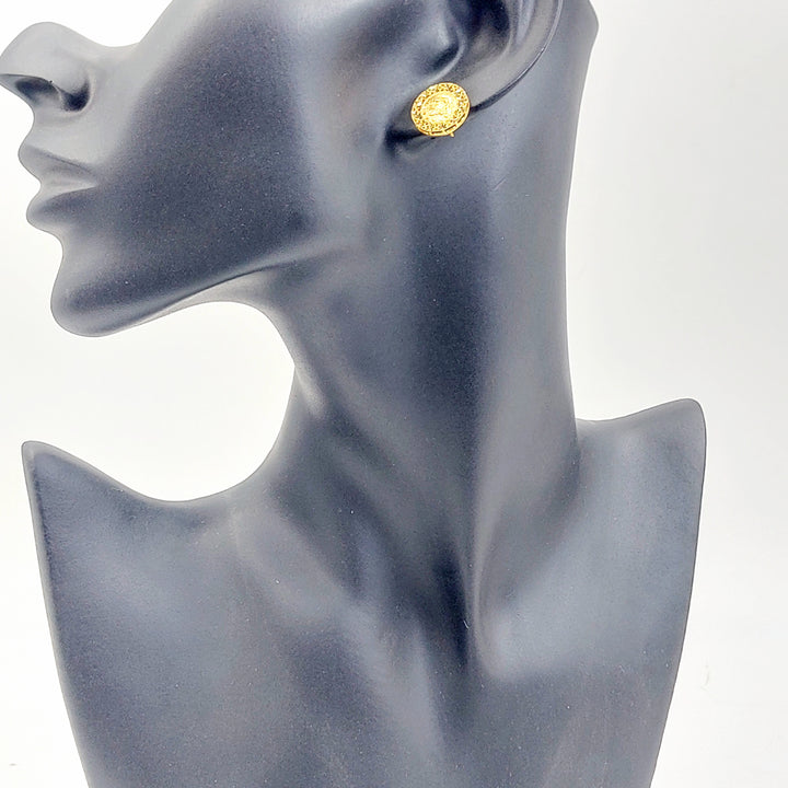 21K حلق ذبلة رشادي-مجوهرات الشيخ سعيد-Saeed Jewelry 