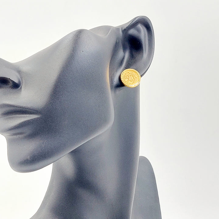 21K حلق ذبلة رشادي-مجوهرات الشيخ سعيد-Saeed Jewelry 
