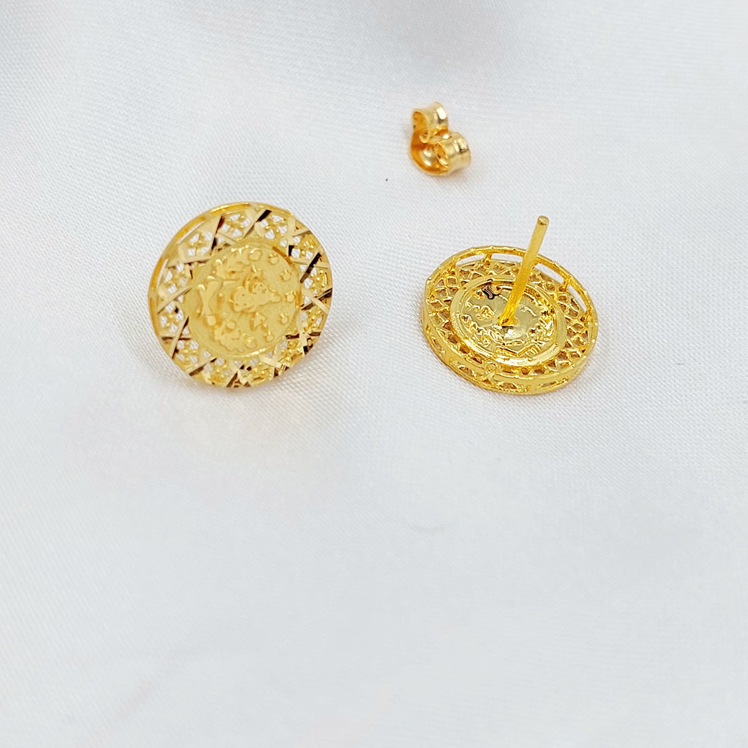21K حلق ذبلة رشادي-مجوهرات الشيخ سعيد-Saeed Jewelry 