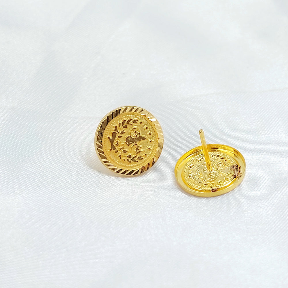 21K حلق ذبلة رشادي-مجوهرات الشيخ سعيد-Saeed Jewelry 