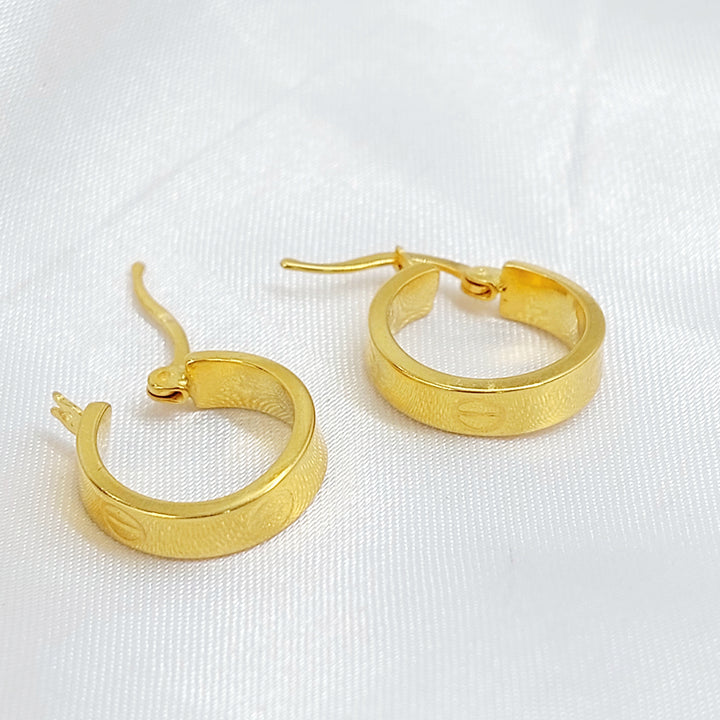 21K حلق ذبلة رشادي-مجوهرات الشيخ سعيد-Saeed Jewelry 