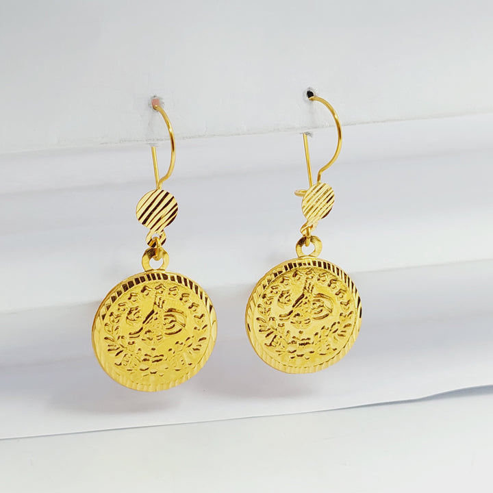 21K حلق رشادي-مجوهرات الشيخ سعيد-Saeed Jewelry 