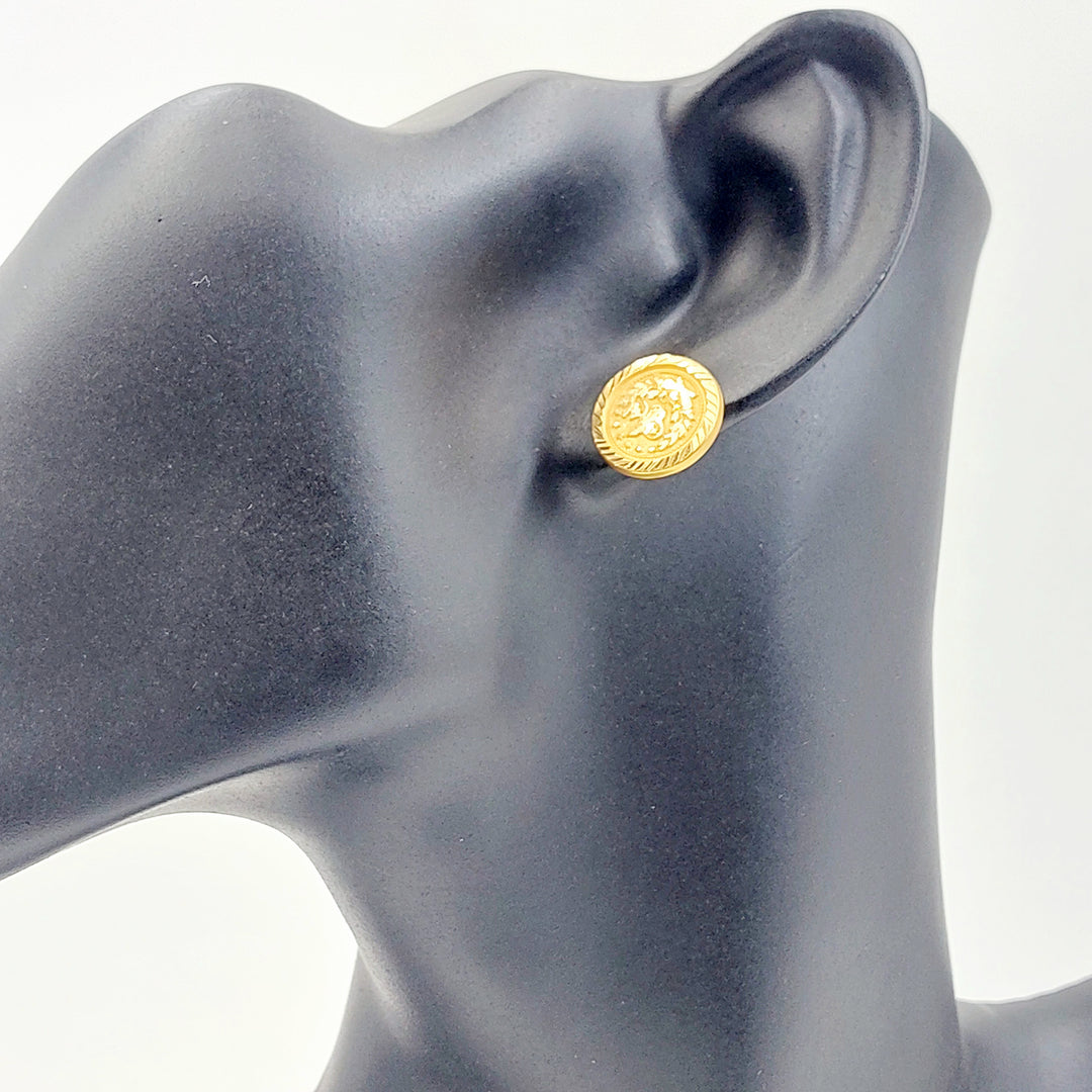 21K حلق ذبلة رشادي-مجوهرات الشيخ سعيد-Saeed Jewelry 