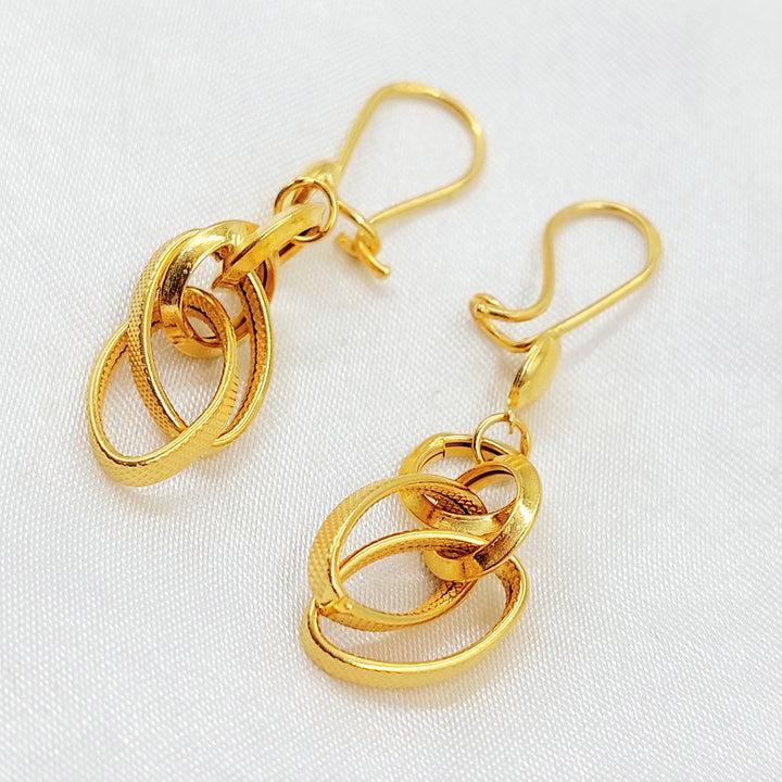 21K حلق فيرنا شنكل-مجوهرات الشيخ سعيد-Saeed Jewelry 