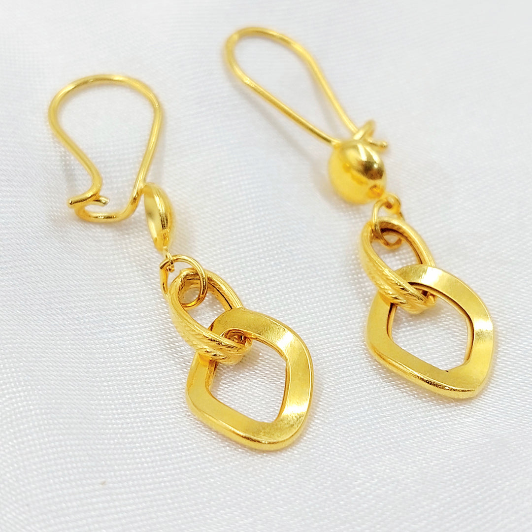21K حلق فيرنا شنكل-مجوهرات الشيخ سعيد-Saeed Jewelry 