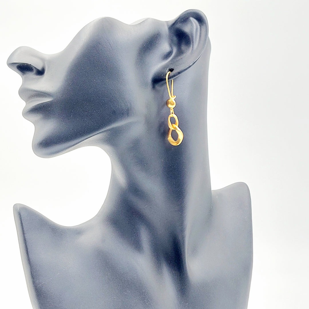 21K حلق فيرنا شنكل-مجوهرات الشيخ سعيد-Saeed Jewelry 