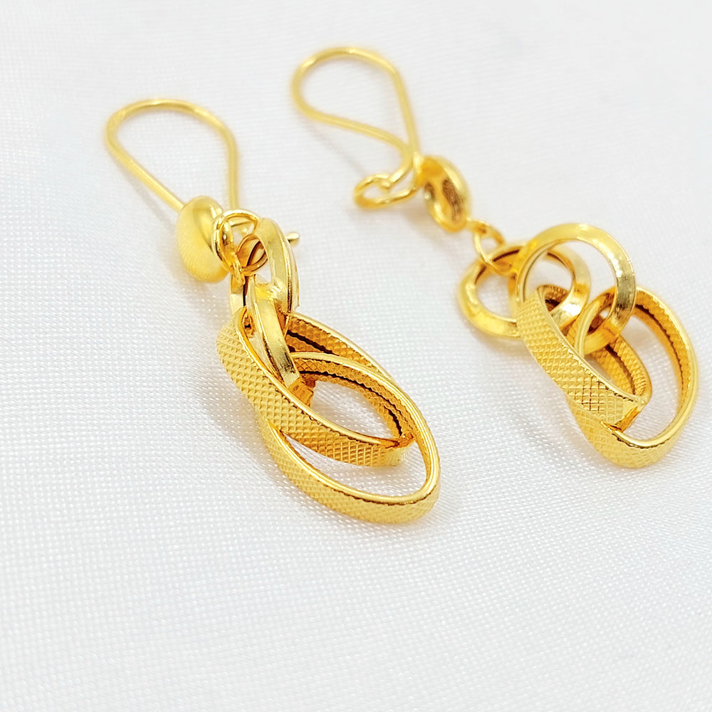 21K حلق فيرنا شنكل-مجوهرات الشيخ سعيد-Saeed Jewelry 