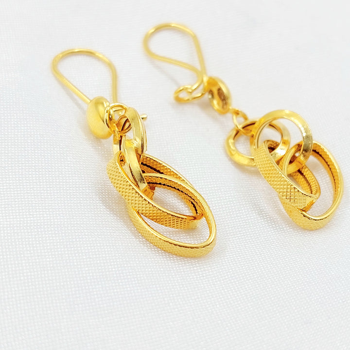 21K حلق فيرنا شنكل-مجوهرات الشيخ سعيد-Saeed Jewelry 