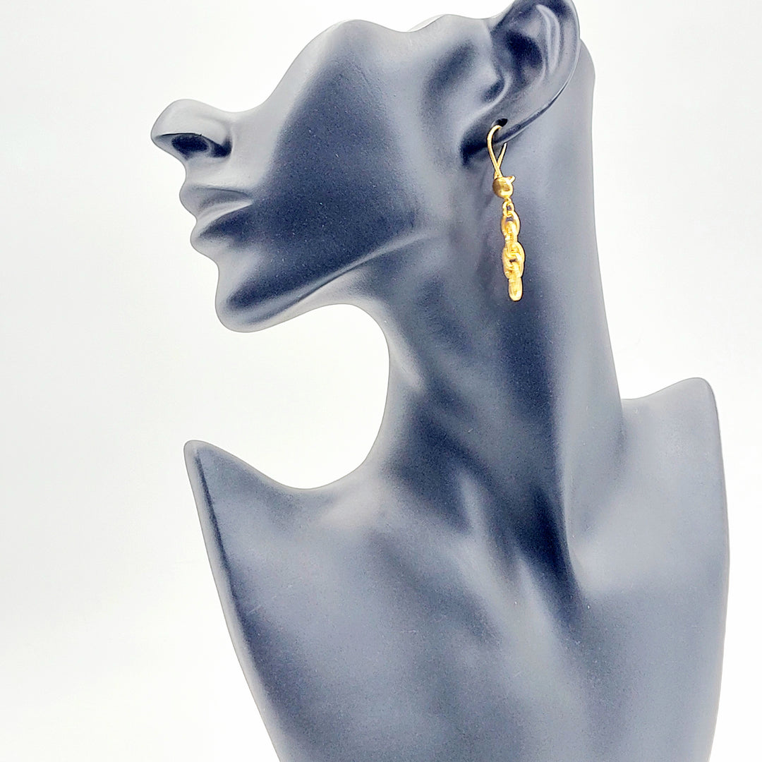 21K حلق فيرنا شنكل-مجوهرات الشيخ سعيد-Saeed Jewelry 