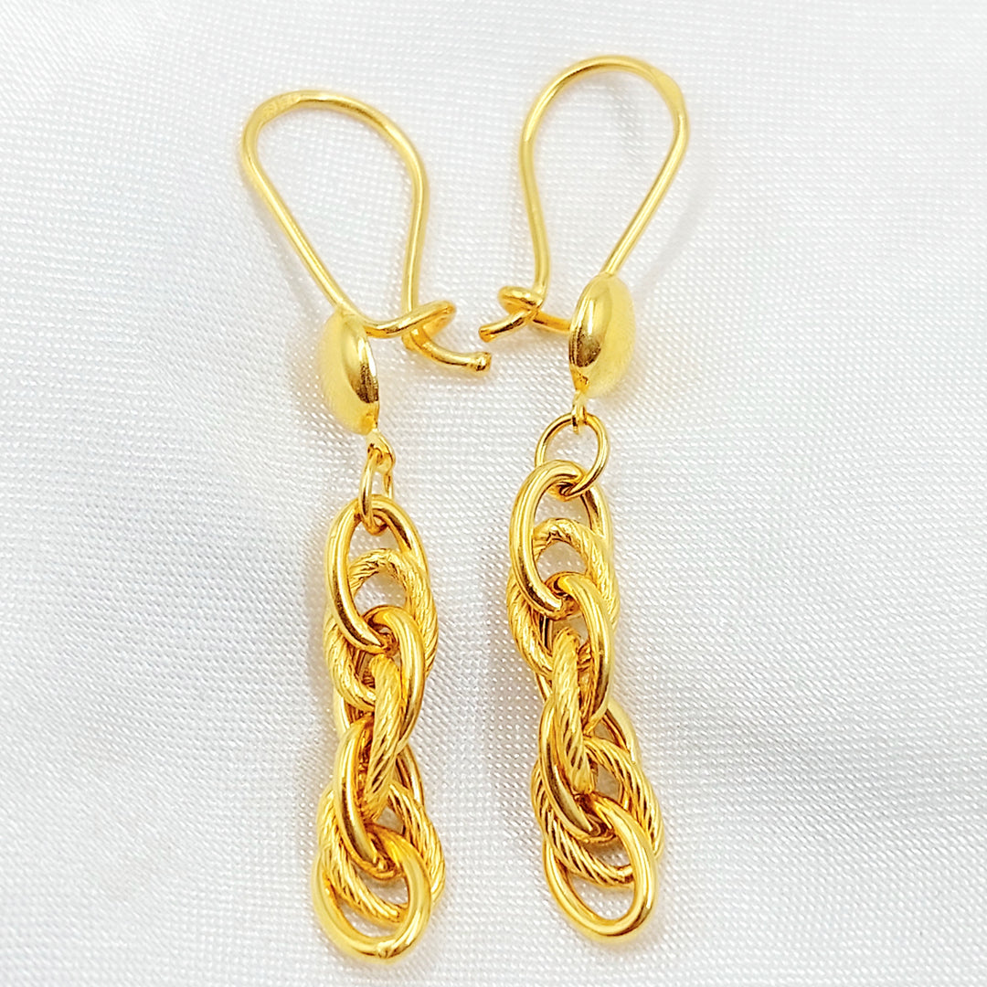 21K حلق فيرنا شنكل-مجوهرات الشيخ سعيد-Saeed Jewelry 