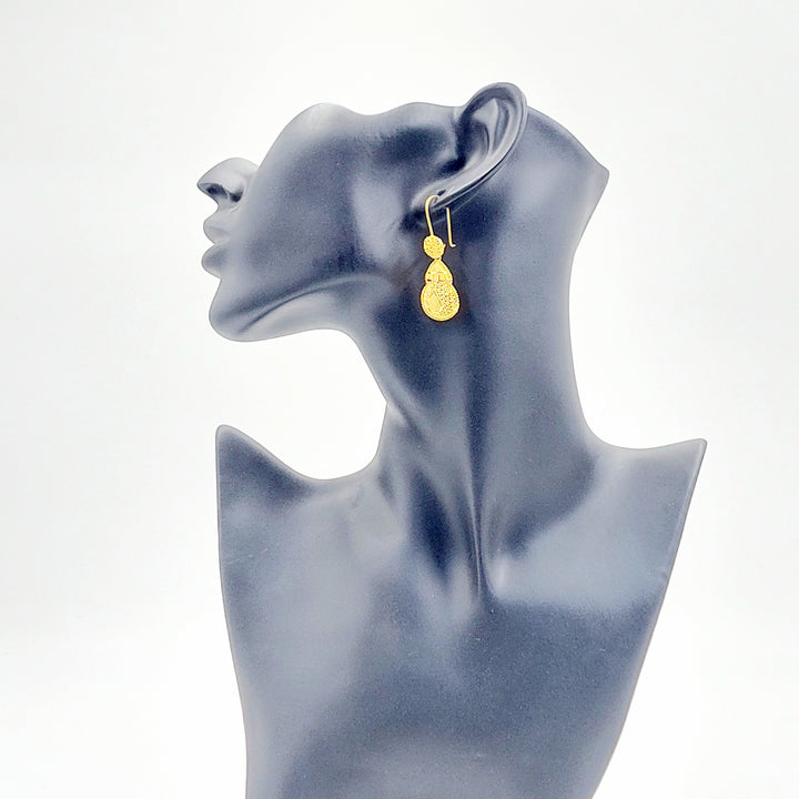 21K حلق هندي شنكل-مجوهرات الشيخ سعيد-Saeed Jewelry 