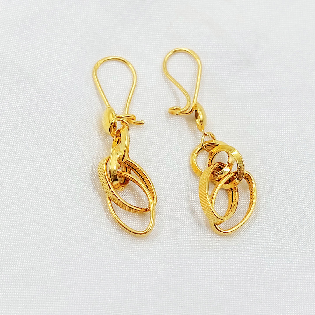 21K حلق فيرنا شنكل-مجوهرات الشيخ سعيد-Saeed Jewelry 