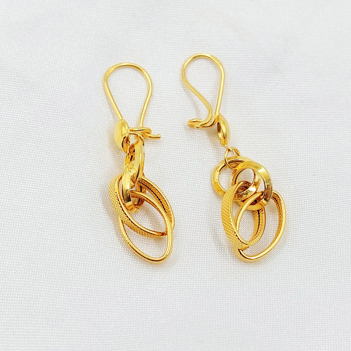 21K حلق فيرنا شنكل-مجوهرات الشيخ سعيد-Saeed Jewelry 