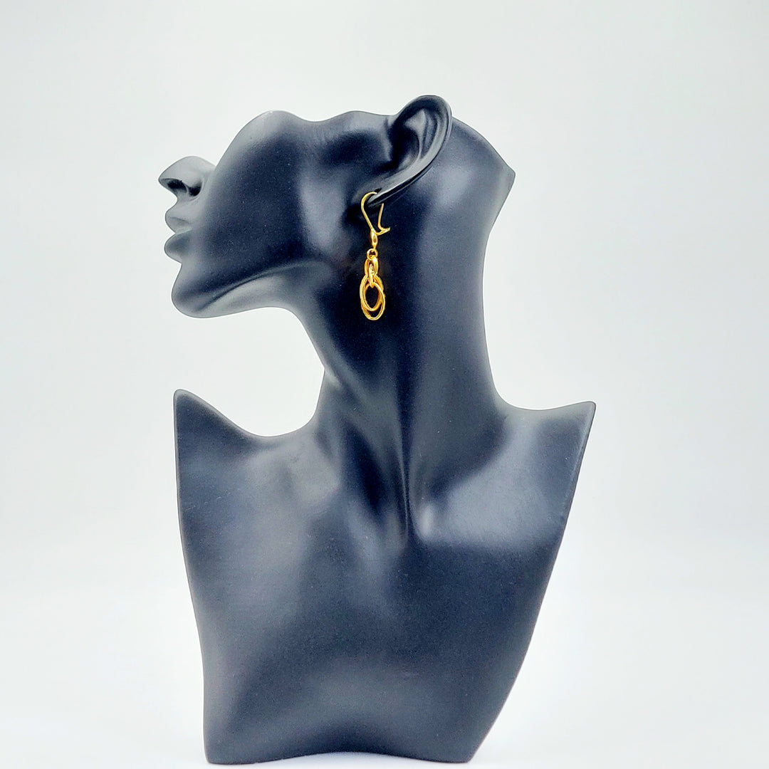 21K حلق فيرنا شنكل-مجوهرات الشيخ سعيد-Saeed Jewelry 