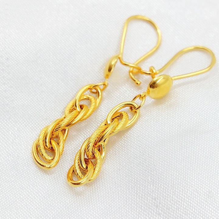 21K حلق فيرنا شنكل-مجوهرات الشيخ سعيد-Saeed Jewelry 