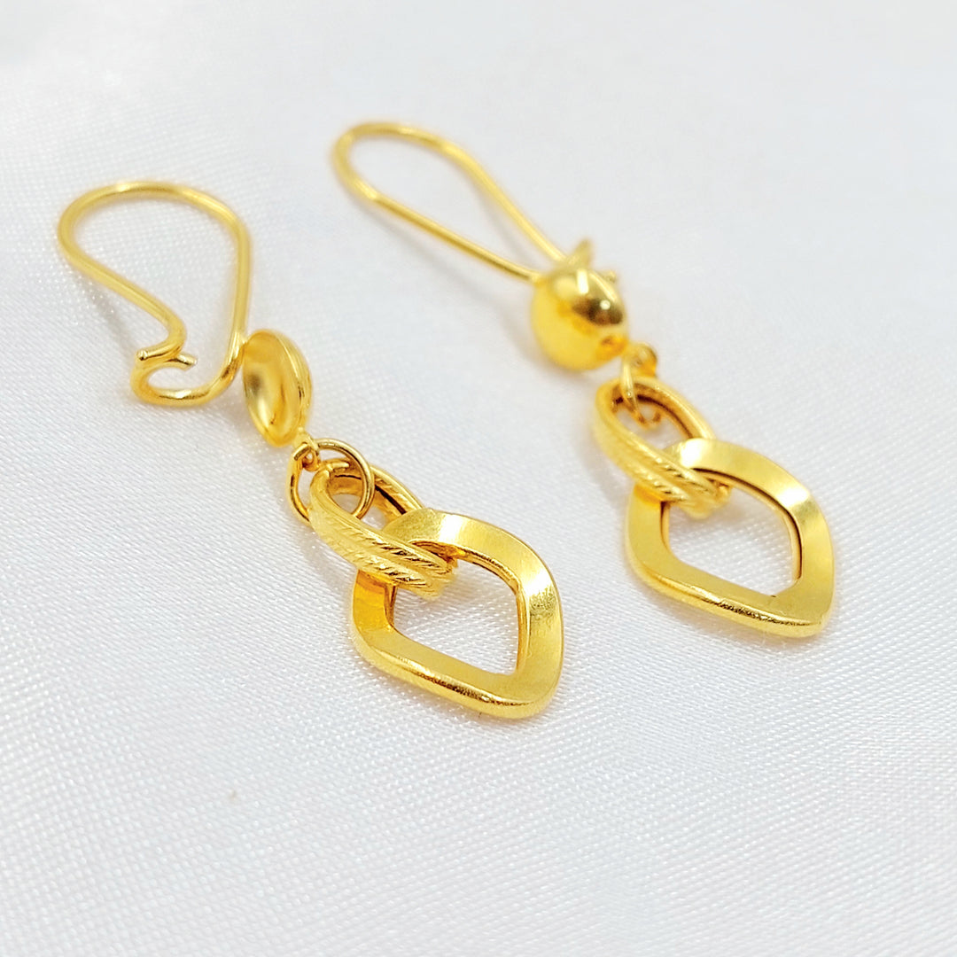 21K حلق فيرنا شنكل-مجوهرات الشيخ سعيد-Saeed Jewelry 