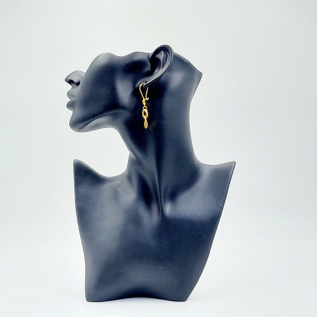 21K حلق فيرنا شنكل-مجوهرات الشيخ سعيد-Saeed Jewelry 