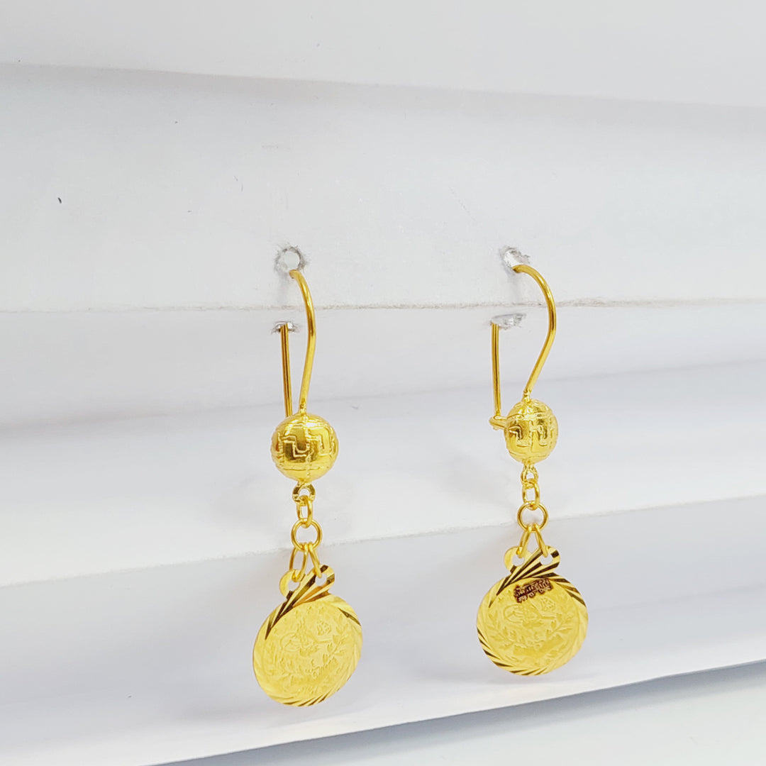 21K حلق اثمان رشة السكر-مجوهرات الشيخ سعيد-Saeed Jewelry 