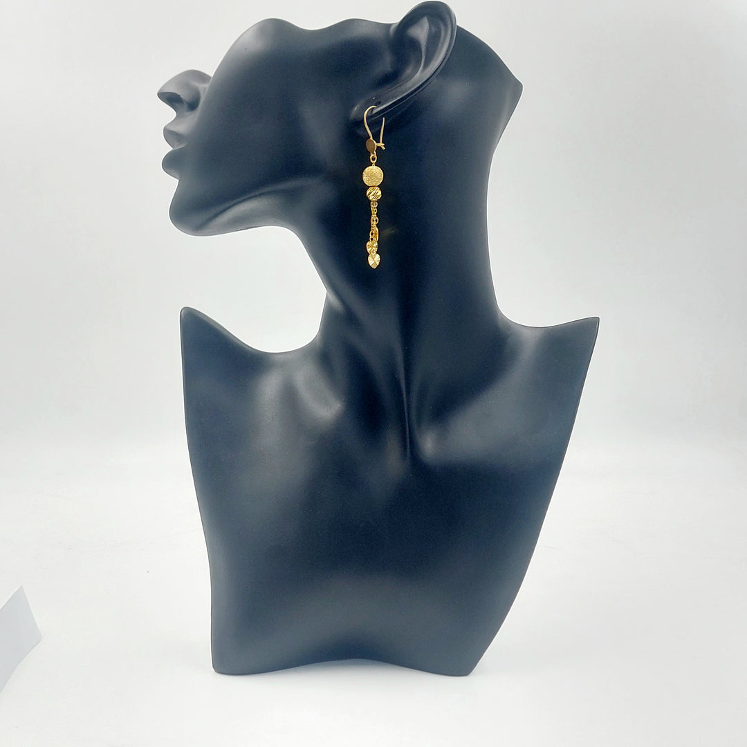 21K حلق مسبحة شنكل-مجوهرات الشيخ سعيد-Saeed Jewelry 