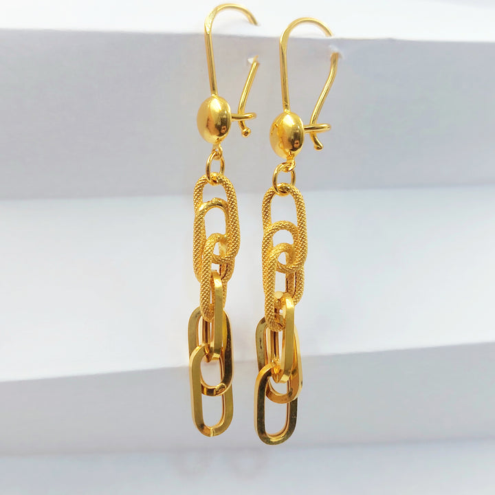 21K حلق فيرنا شنكل-مجوهرات الشيخ سعيد-Saeed Jewelry 