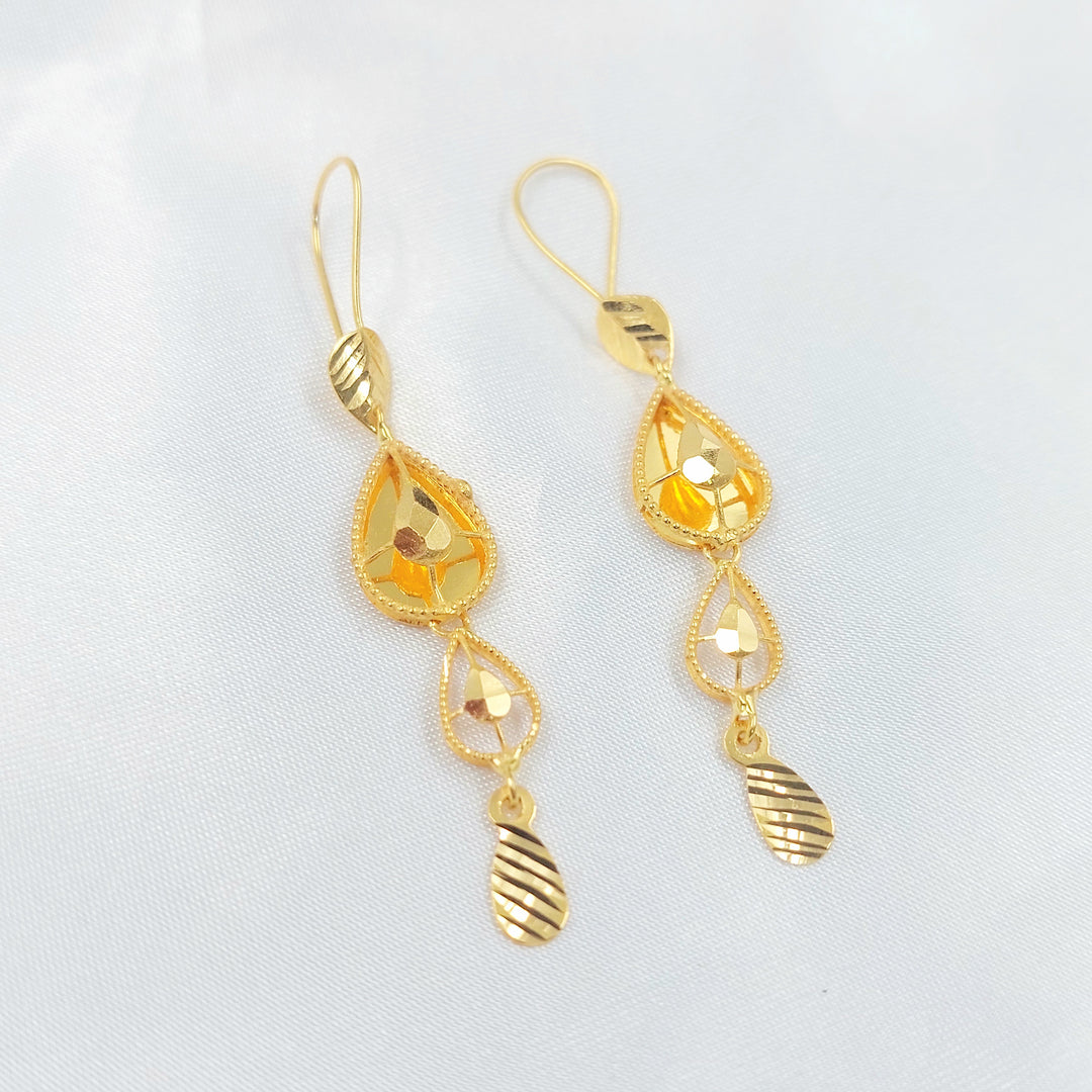 21K حلق اكسترا شنكل-مجوهرات الشيخ سعيد-Saeed Jewelry 