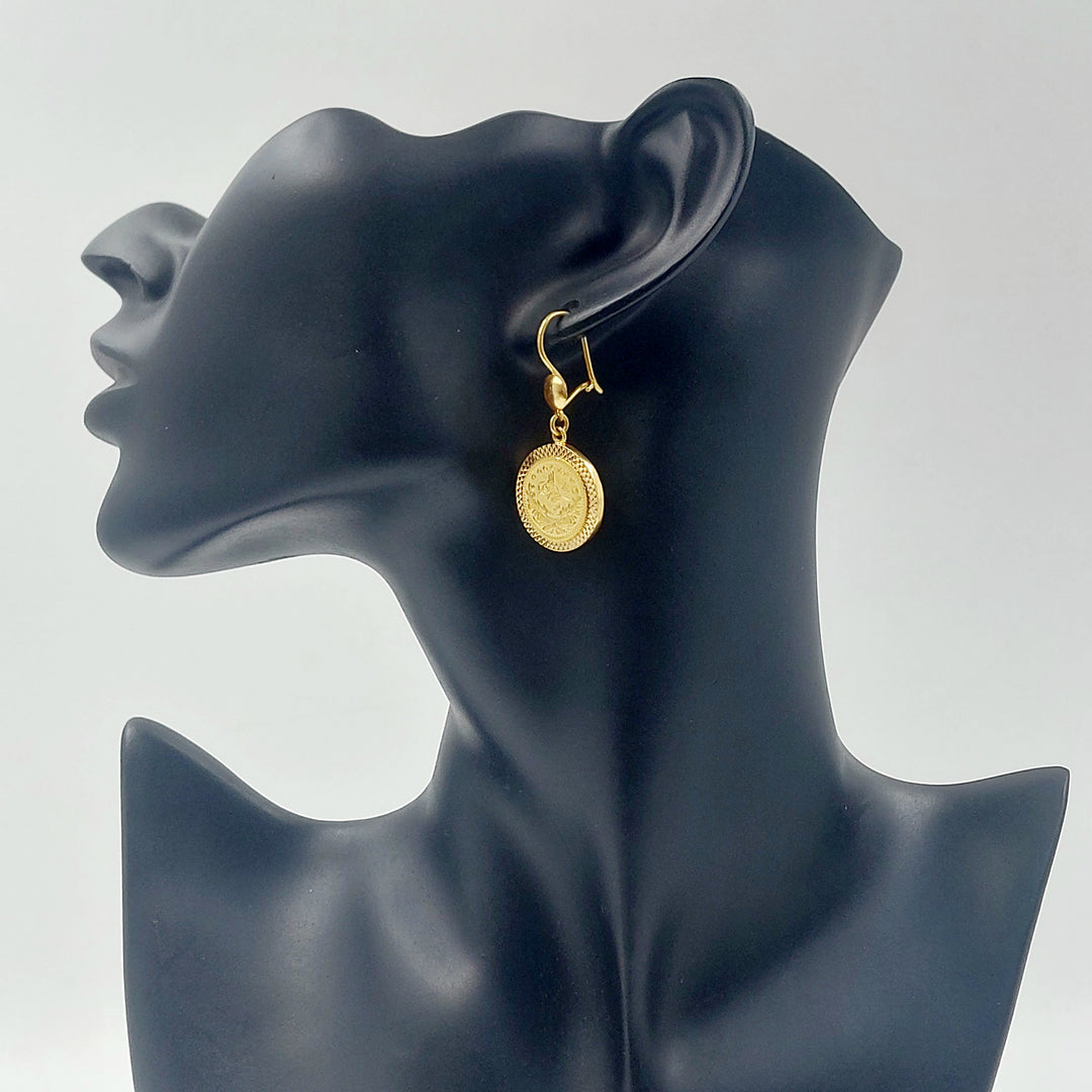 21K حلق رشادي شنكل-مجوهرات الشيخ سعيد-Saeed Jewelry 