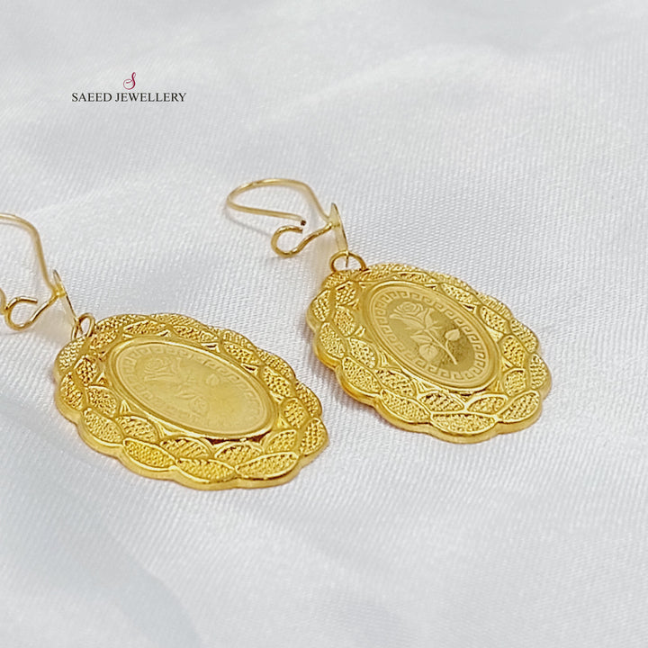 21K حلق اونصه شنكل-مجوهرات الشيخ سعيد-Saeed Jewelry 