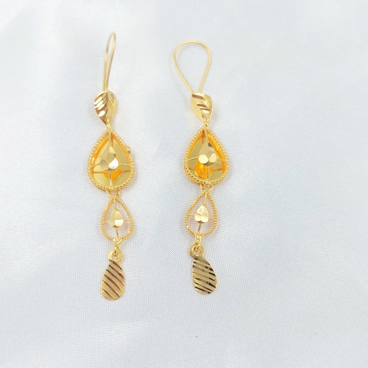 21K حلق اكسترا شنكل-مجوهرات الشيخ سعيد-Saeed Jewelry 