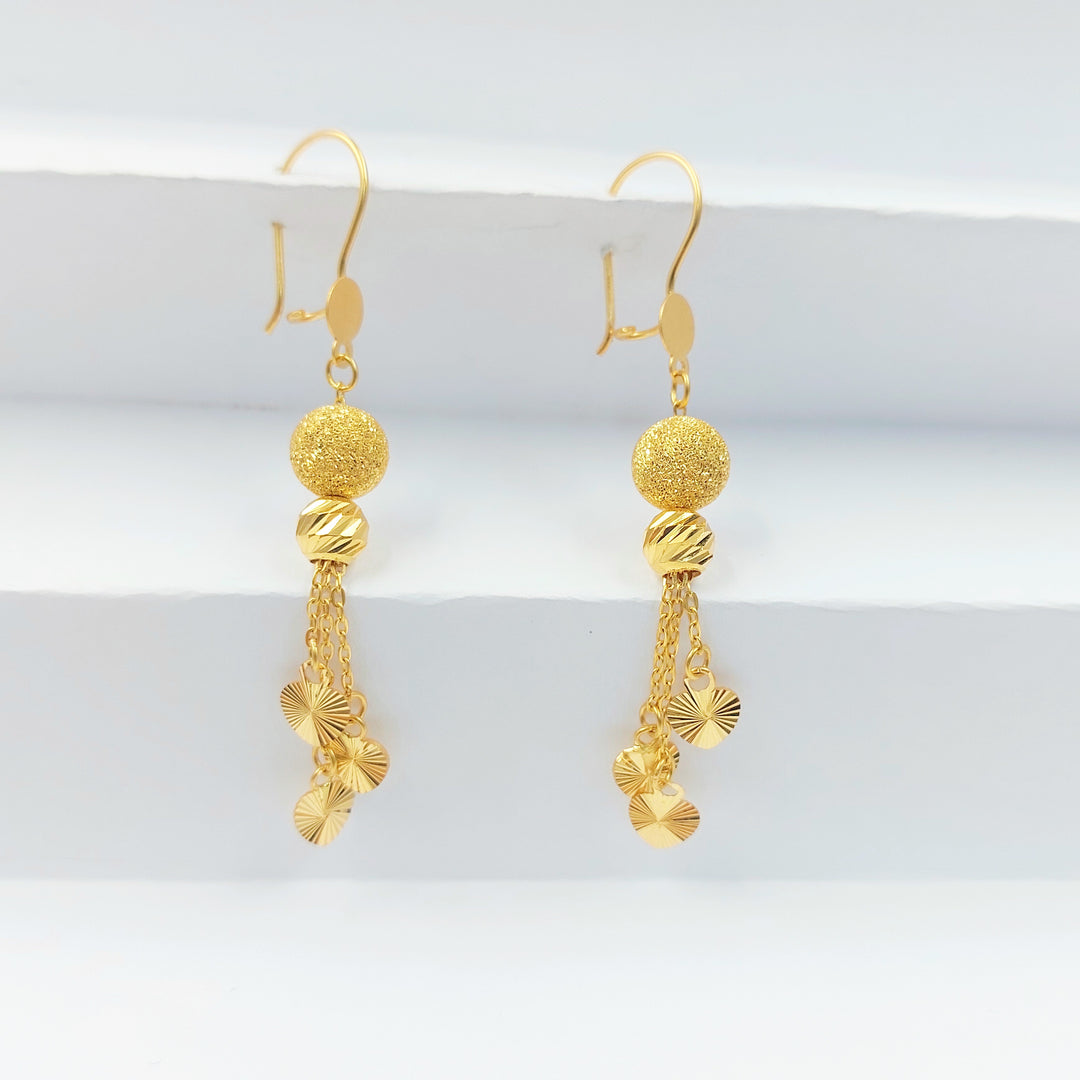 21K حلق مسبحة شنكل-مجوهرات الشيخ سعيد-Saeed Jewelry 