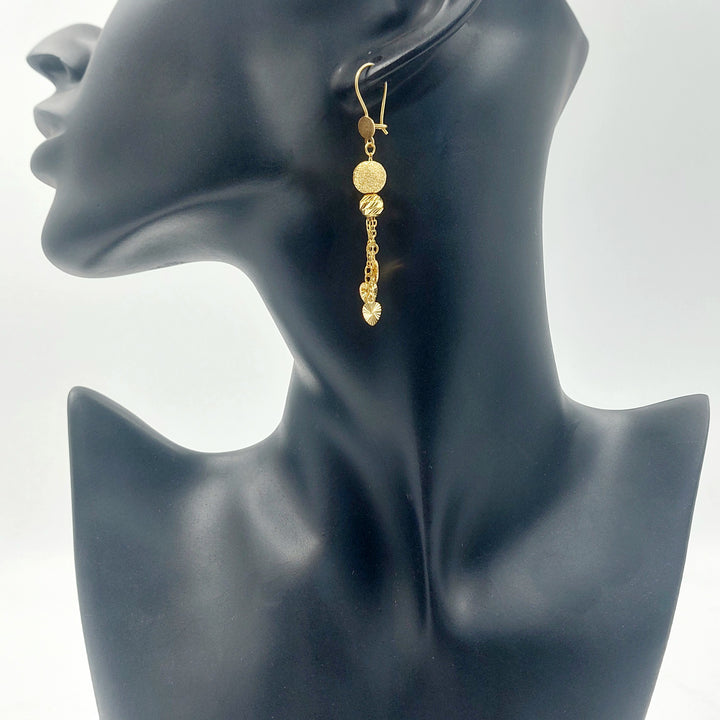 21K حلق مسبحة شنكل-مجوهرات الشيخ سعيد-Saeed Jewelry 