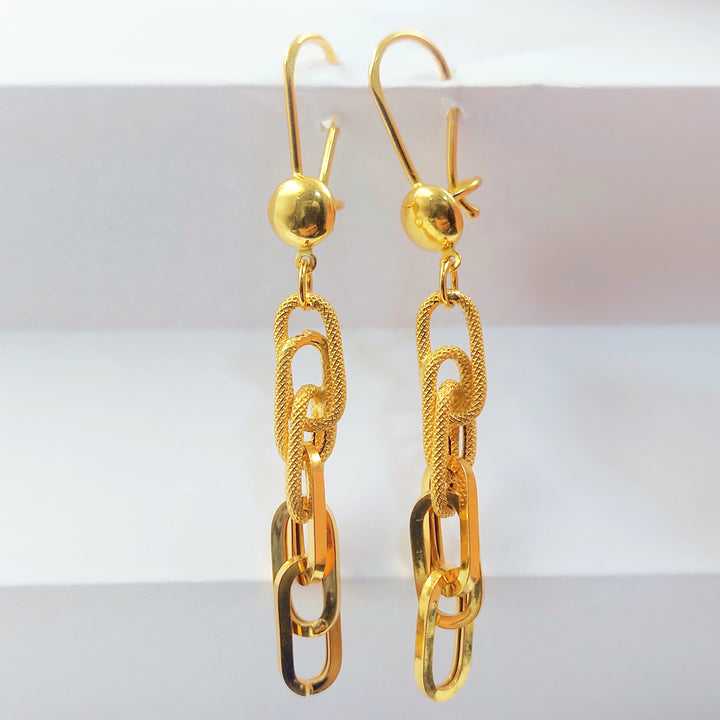 21K حلق فيرنا شنكل-مجوهرات الشيخ سعيد-Saeed Jewelry 