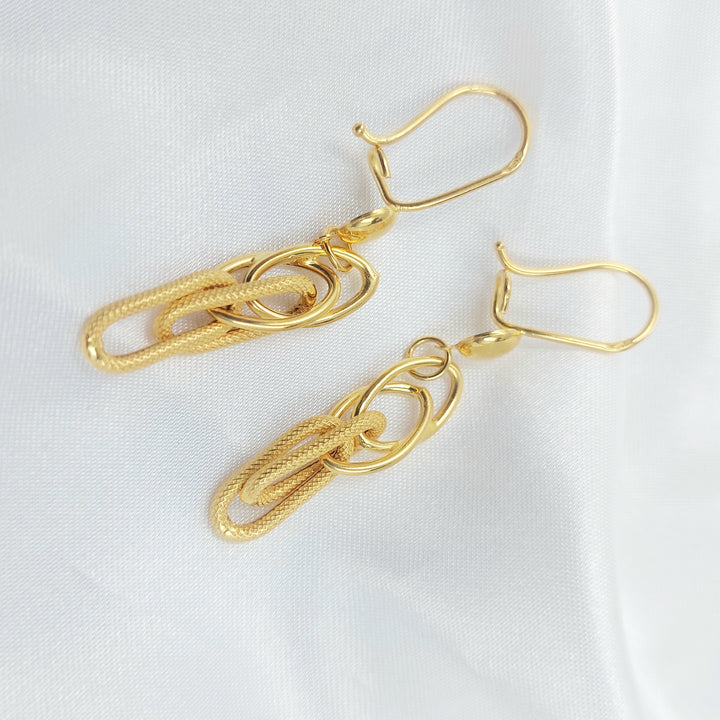 21K حلق شنكل-مجوهرات الشيخ سعيد-Saeed Jewelry 