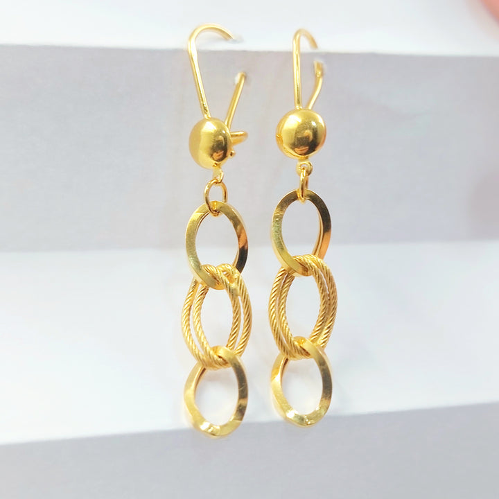 21K حلق فيرنا شنكل-مجوهرات الشيخ سعيد-Saeed Jewelry 