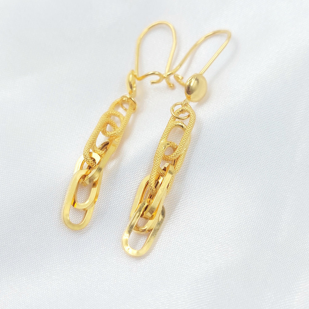 21K حلق فيرنا شنكل-مجوهرات الشيخ سعيد-Saeed Jewelry 